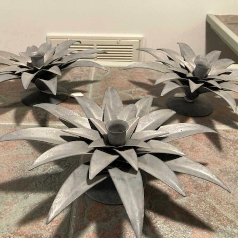 Palm Leaf Candle Holders